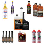 collage of diesel injector cleaner products