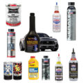 collage of oil additive products